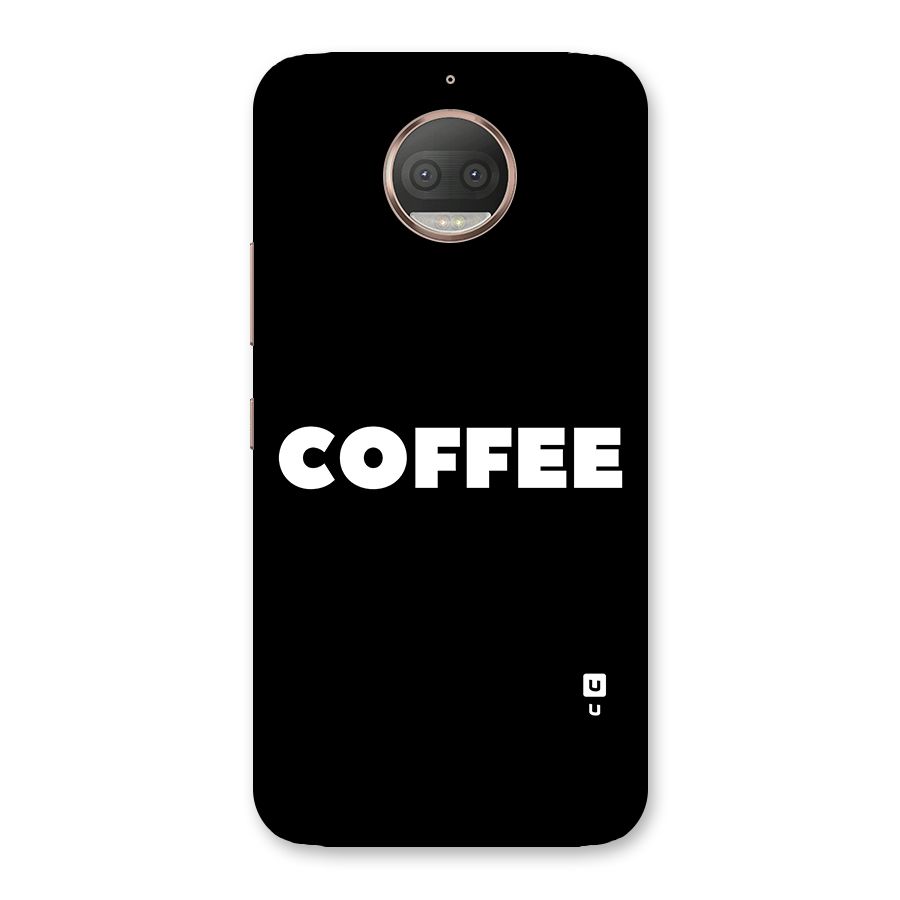 Simple Coffee Back Case for Moto G5s Plus
