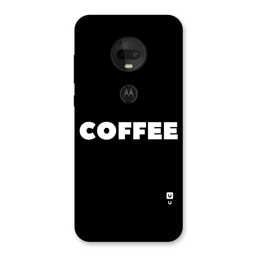 Simple Coffee Back Case for Moto G7