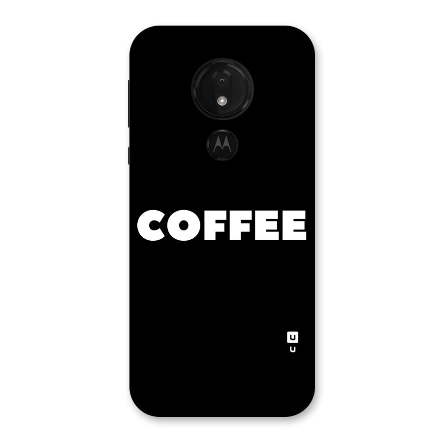 Simple Coffee Back Case for Moto G7 Power