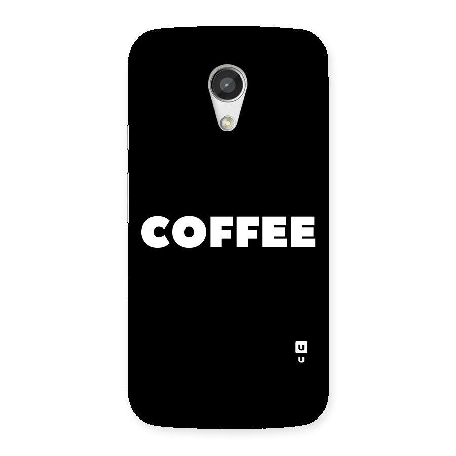 Simple Coffee Back Case for Moto G 2nd Gen