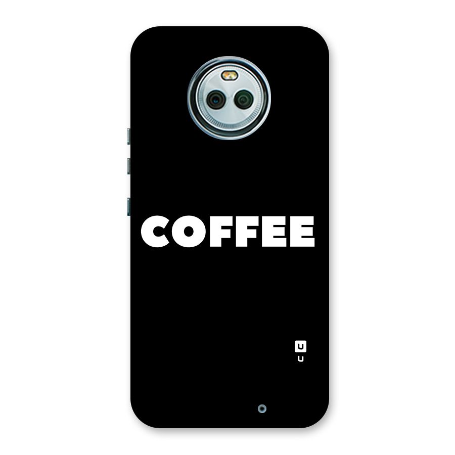 Simple Coffee Back Case for Moto X4