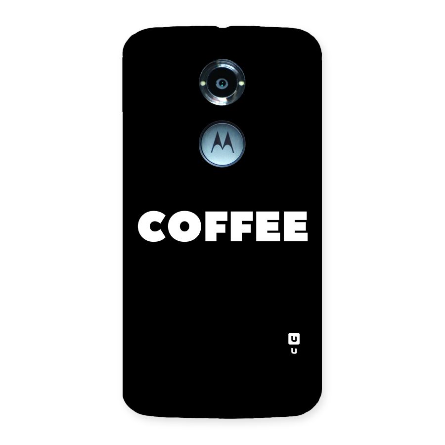 Simple Coffee Back Case for Moto X 2nd Gen