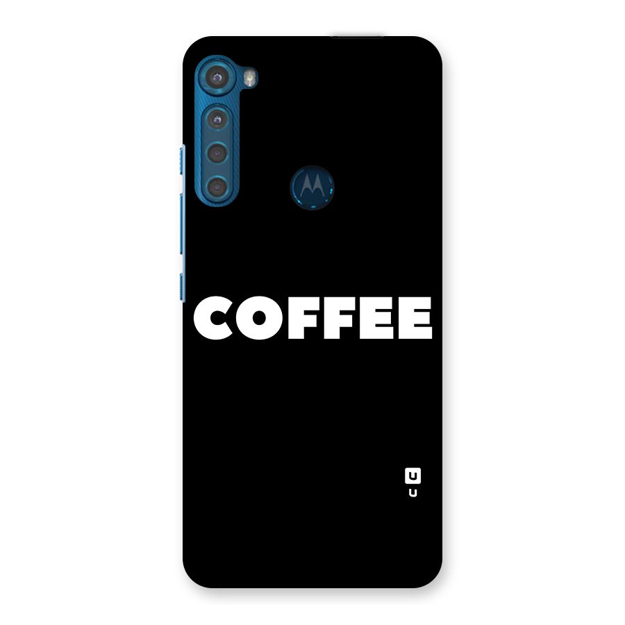 Simple Coffee Back Case for Motorola One Fusion Plus