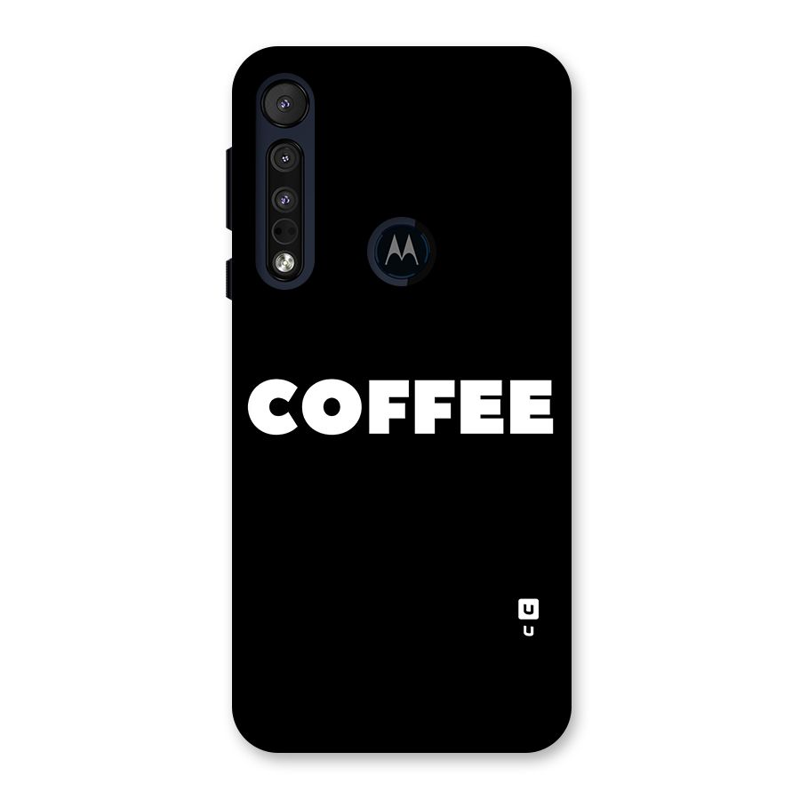 Simple Coffee Back Case for Motorola One Macro