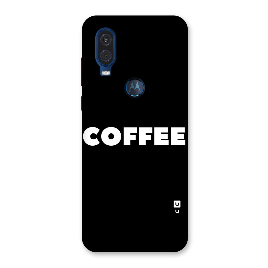 Simple Coffee Back Case for Motorola One Vision