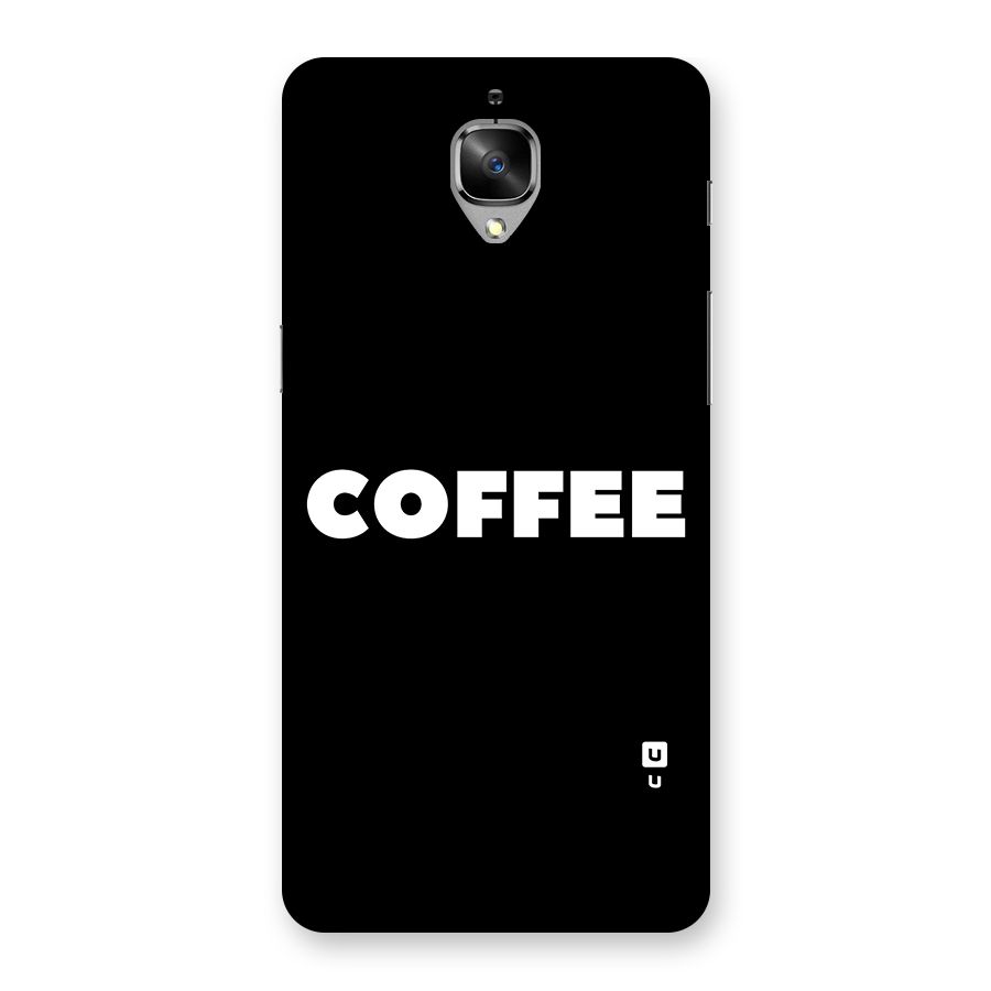 Simple Coffee Back Case for OnePlus 3
