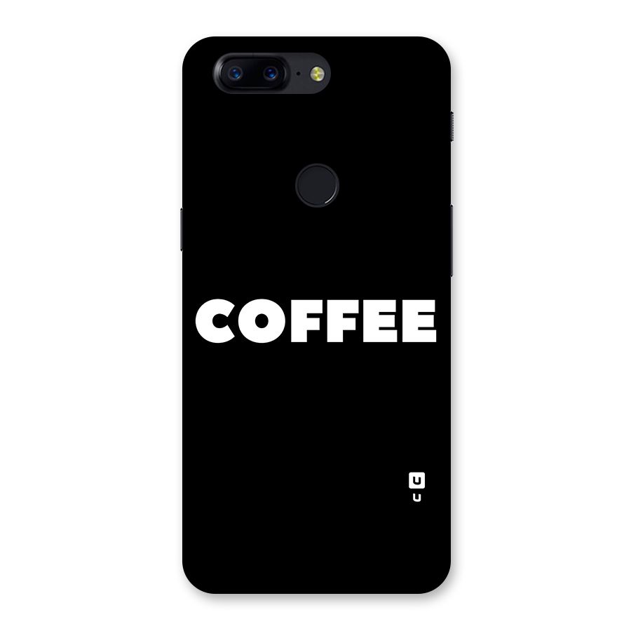 Simple Coffee Back Case for OnePlus 5T