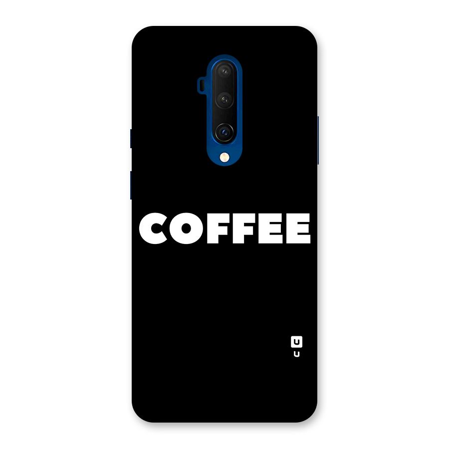 Simple Coffee Glass Back Case for OnePlus 7T Pro
