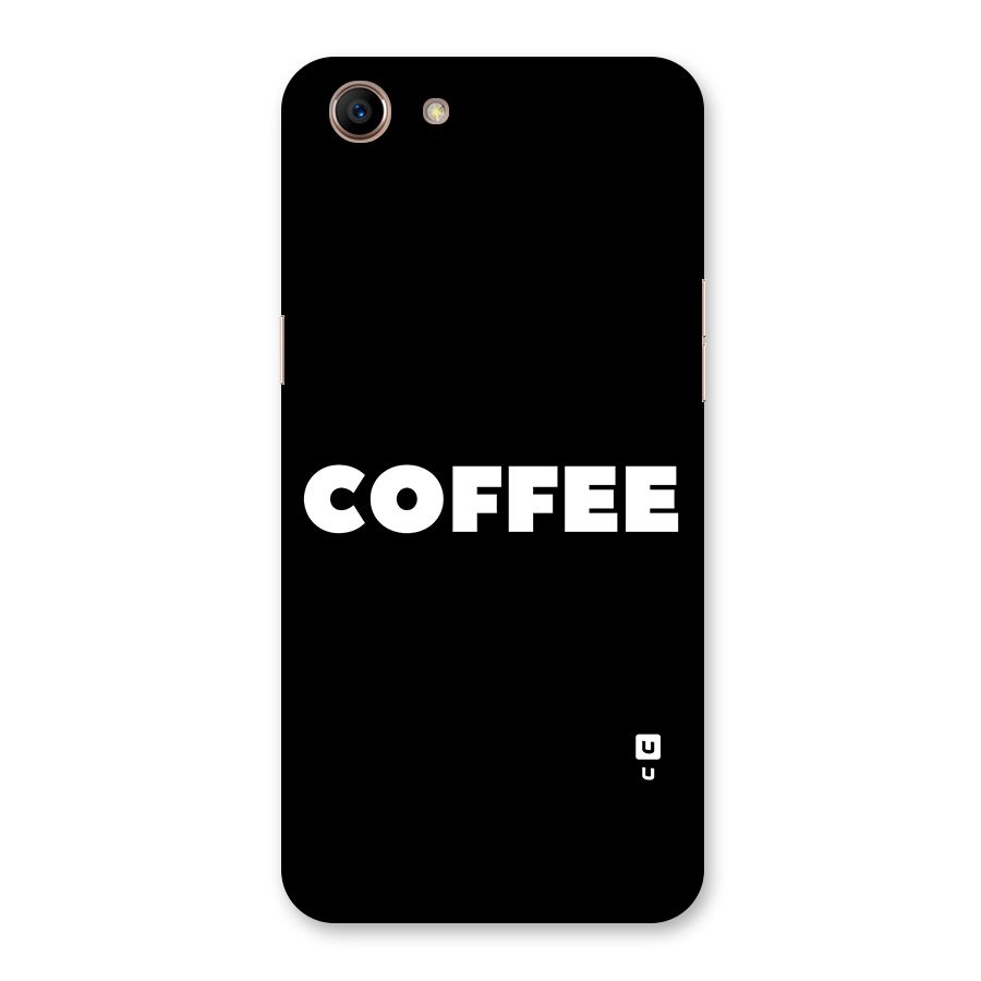 Simple Coffee Back Case for Oppo A83 (2018)
