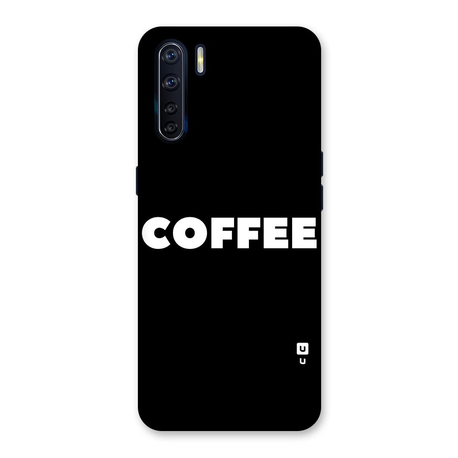 Simple Coffee Glass Back Case for Oppo F15
