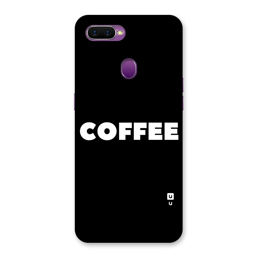 Simple Coffee Back Case for Oppo F9