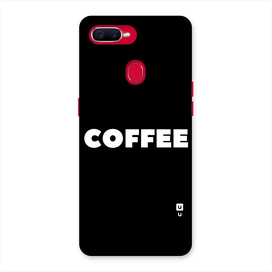 Simple Coffee Back Case for Oppo F9 Pro