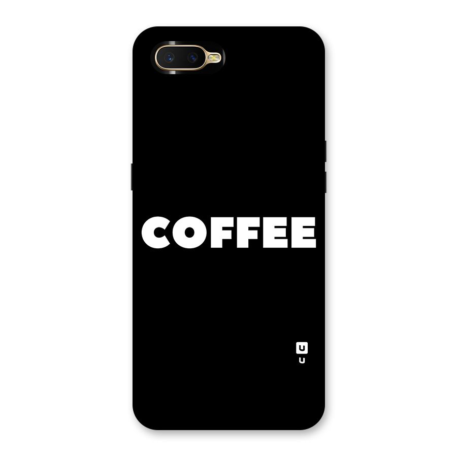 Simple Coffee Back Case for Oppo K1