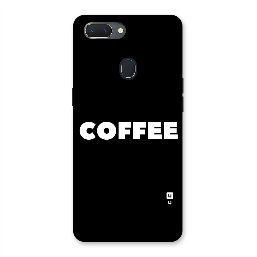 Simple Coffee Back Case for Oppo Realme 2