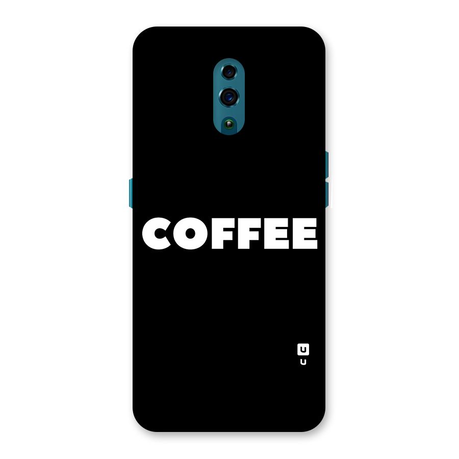 Simple Coffee Back Case for Oppo Reno