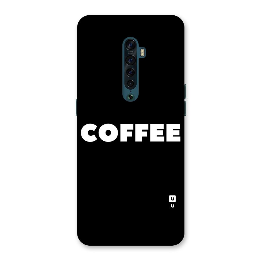 Simple Coffee Back Case for Oppo Reno2
