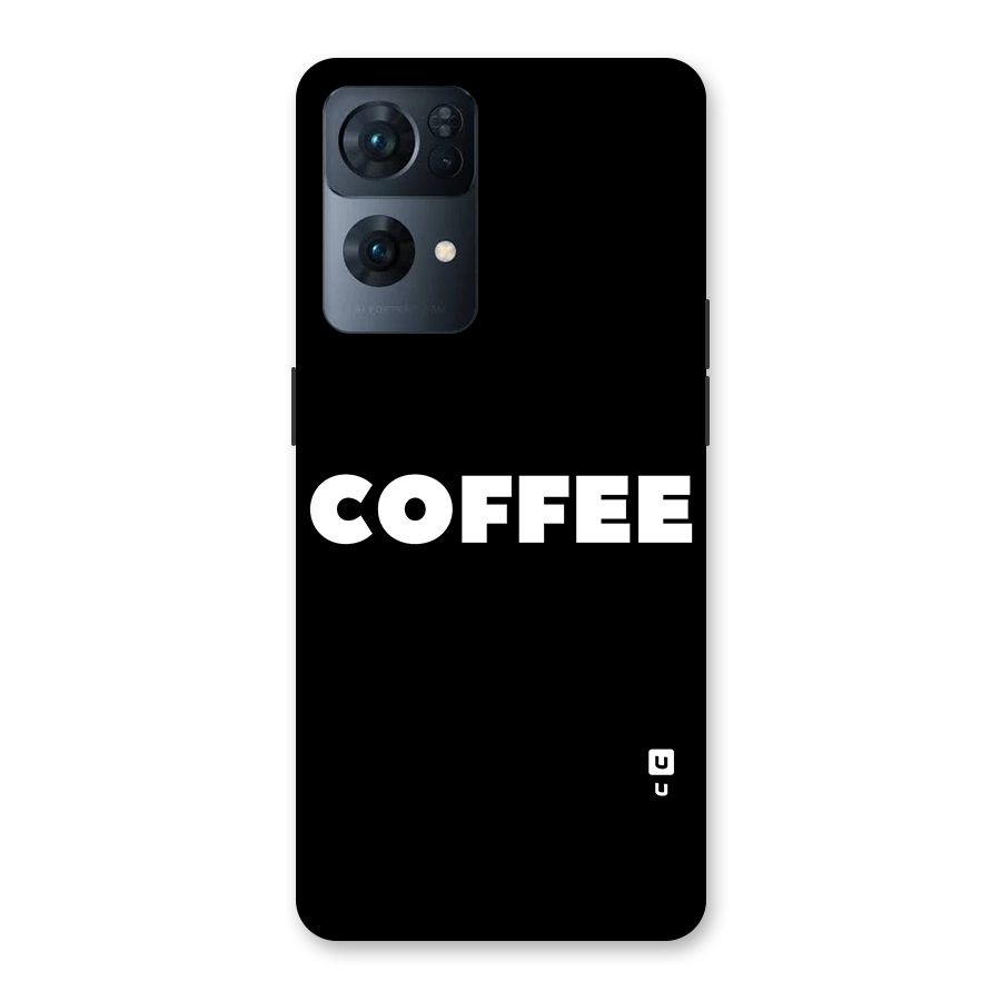 Simple Coffee Back Case for Oppo Reno7 Pro 5G