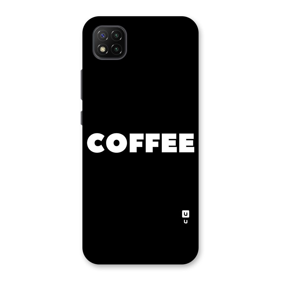 Simple Coffee Back Case for Poco C3