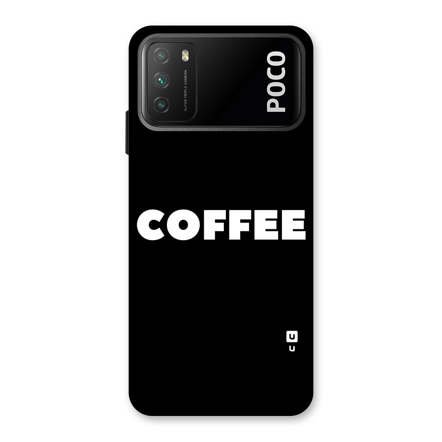 Simple Coffee Back Case for Poco M3