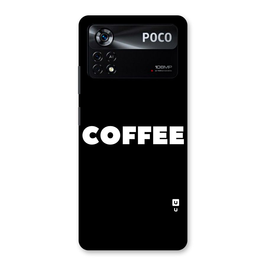 Simple Coffee Back Case for Poco X4 Pro 5G