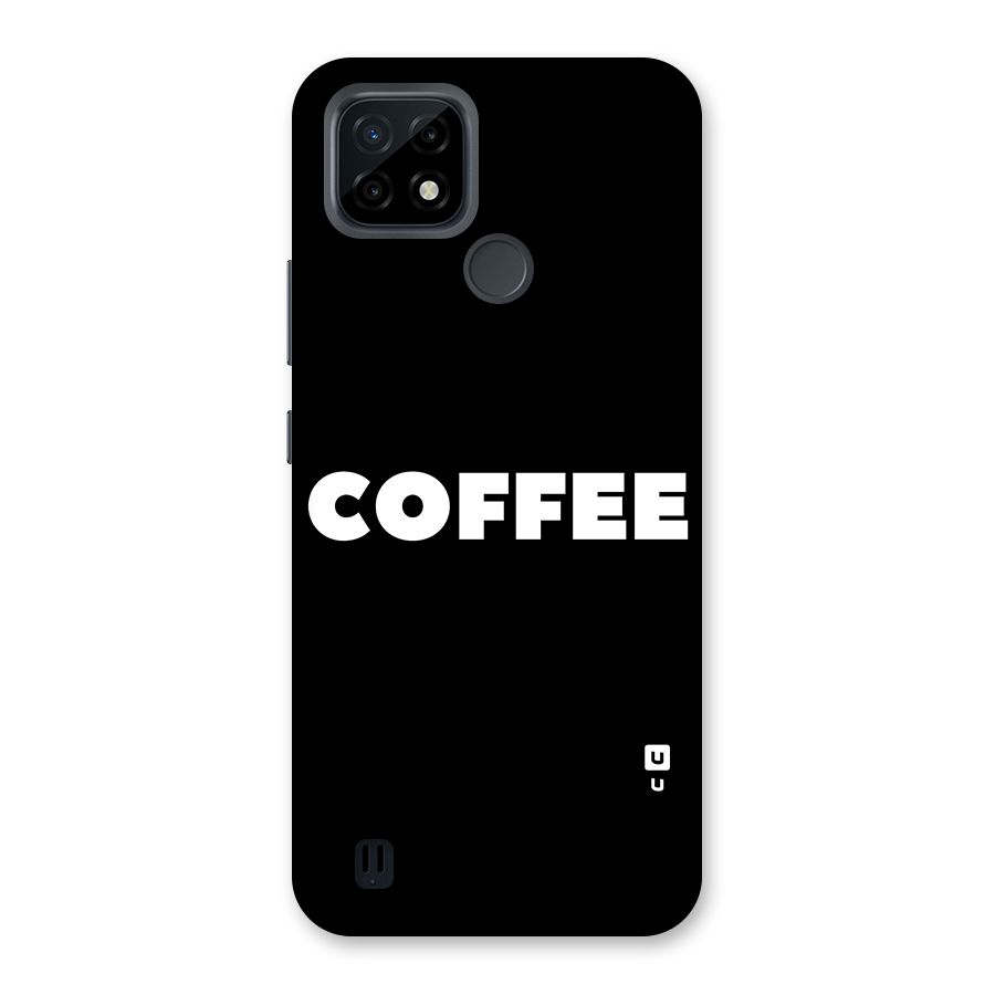Simple Coffee Back Case for Realme C21