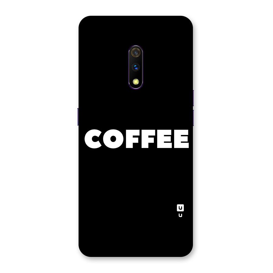 Simple Coffee Back Case for Realme X