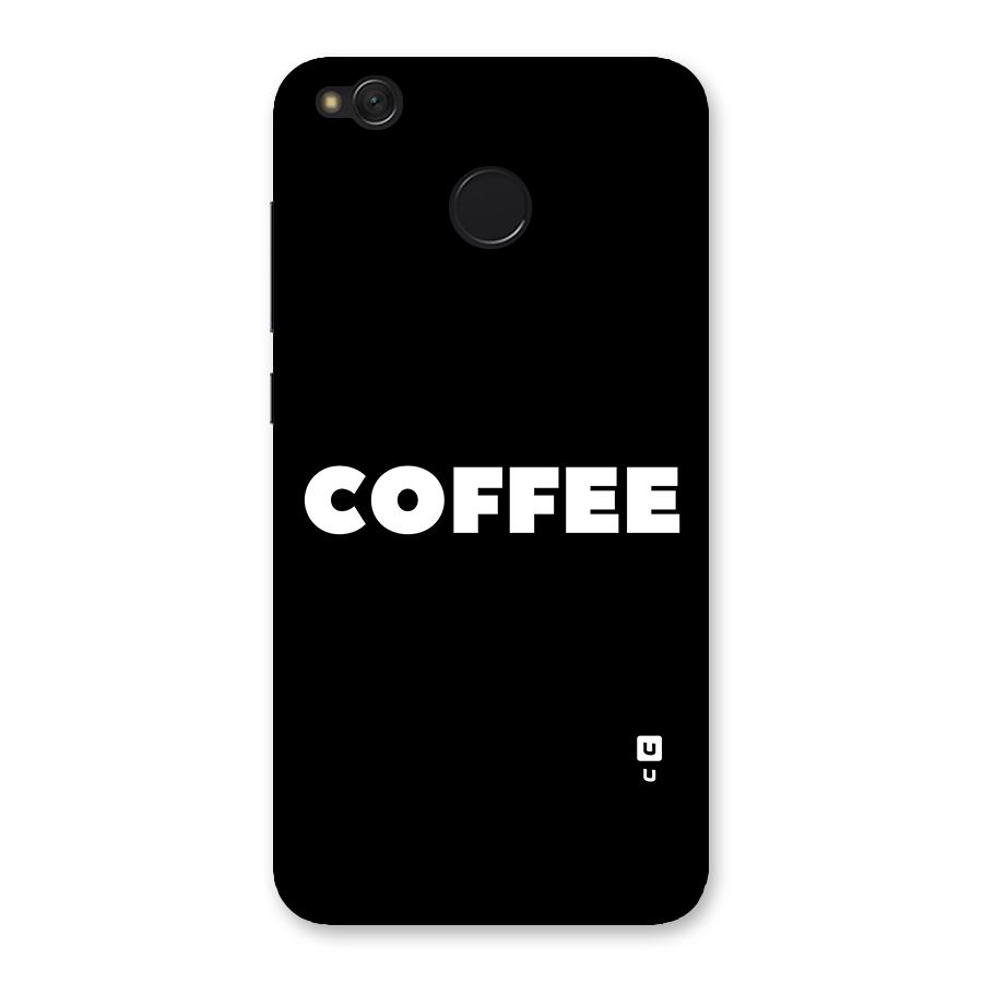 Simple Coffee Back Case for Redmi 4