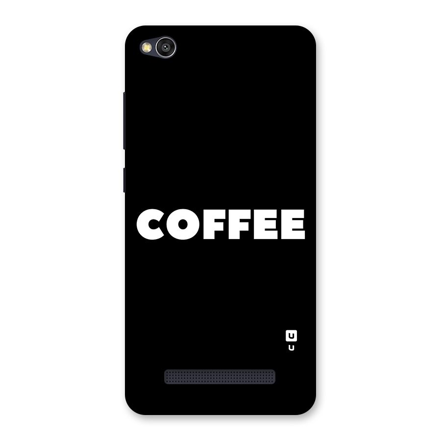 Simple Coffee Back Case for Redmi 4A