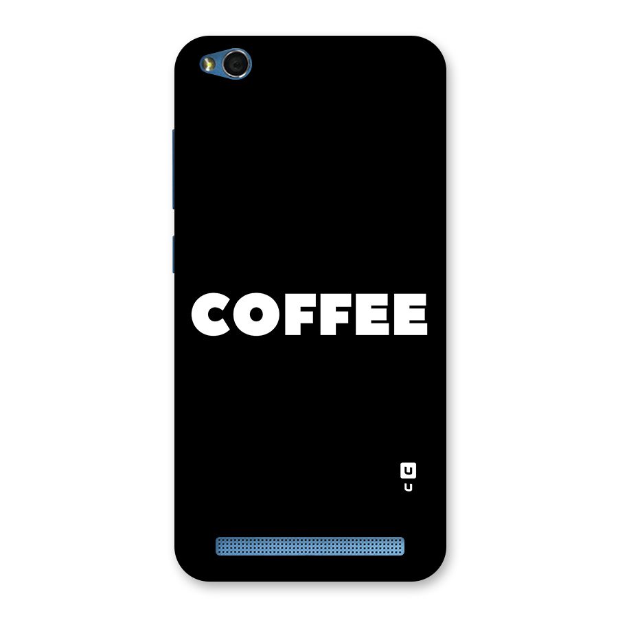 Simple Coffee Back Case for Redmi 5A