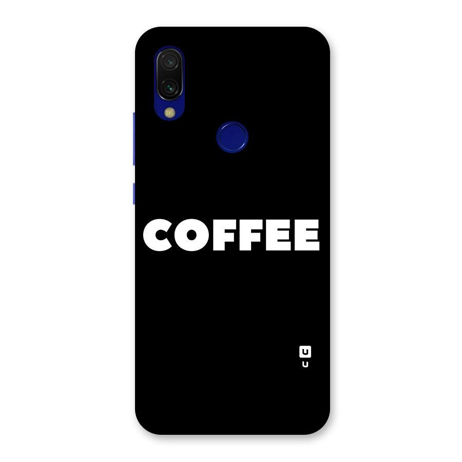 Simple Coffee Back Case for Redmi 7