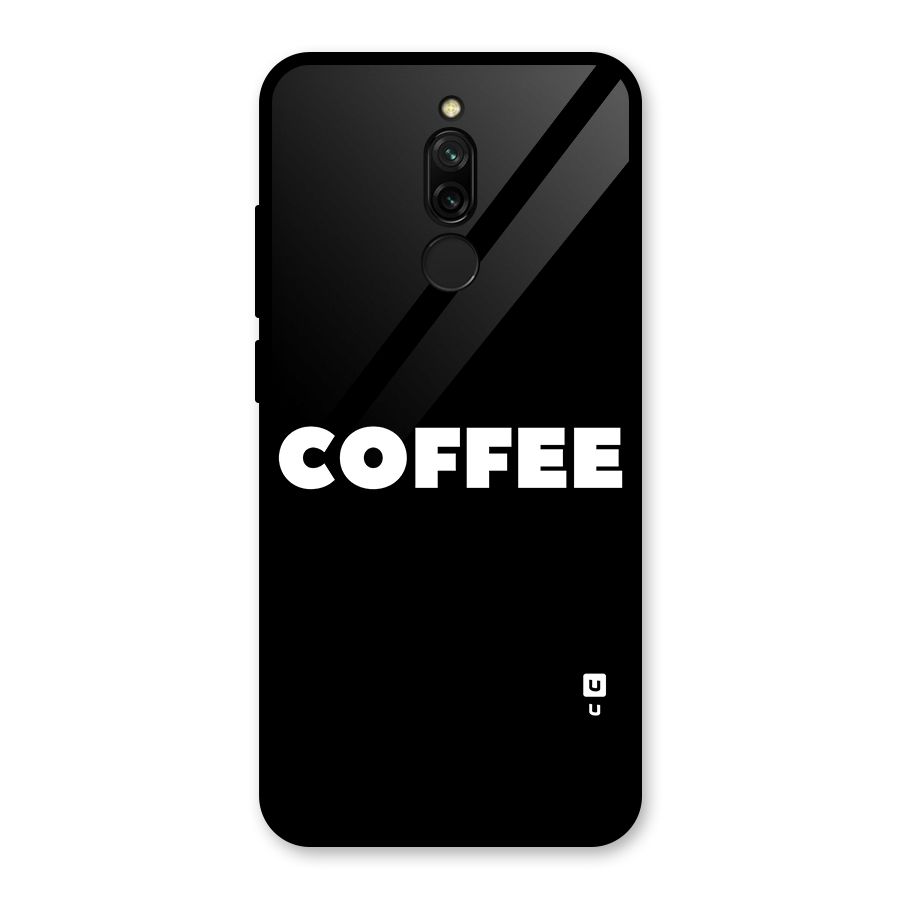 Simple Coffee Glass Back Case for Redmi 8