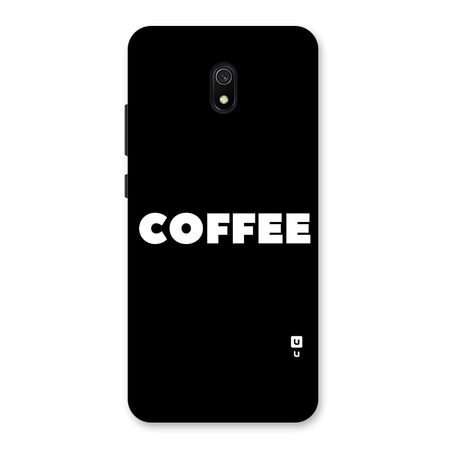Simple Coffee Back Case for Redmi 8A
