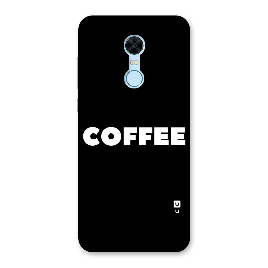 Simple Coffee Back Case for Redmi Note 5
