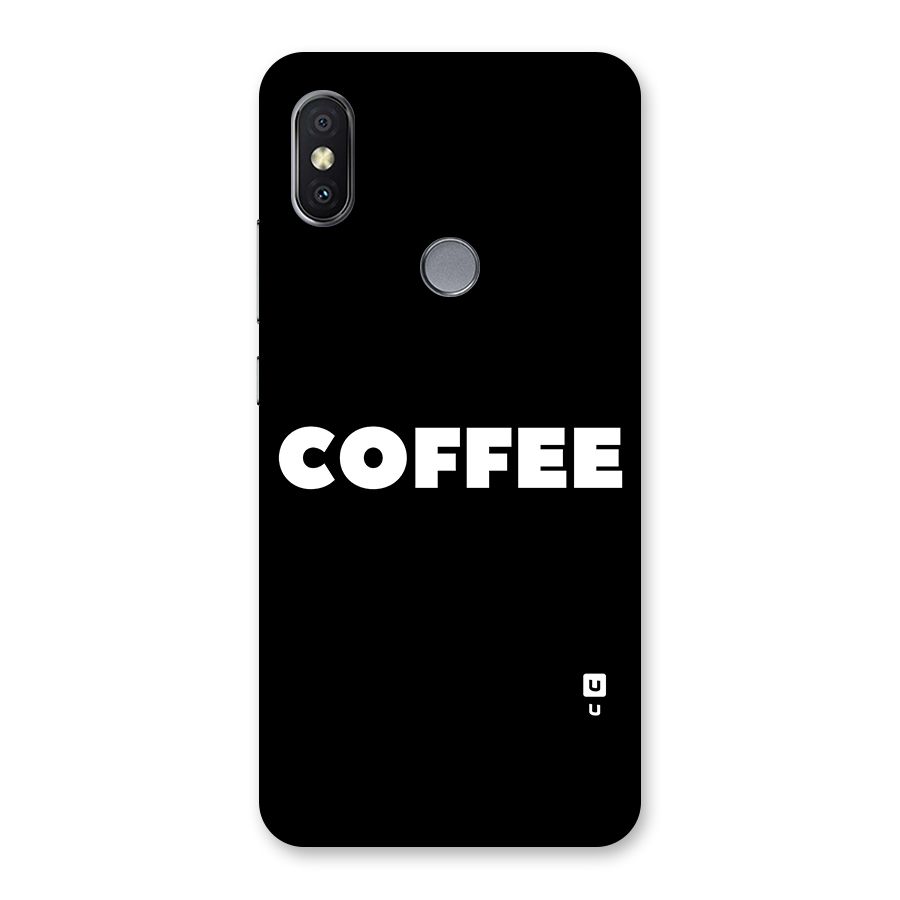 Simple Coffee Back Case for Redmi Y2