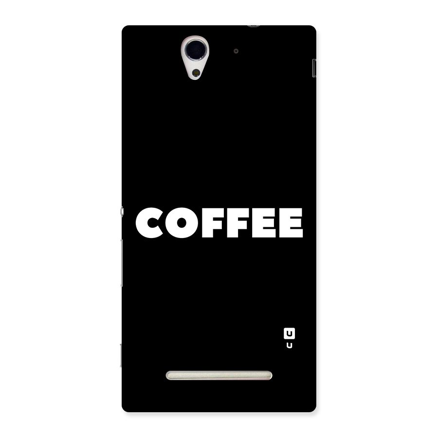 Simple Coffee Back Case for Sony Xperia C3