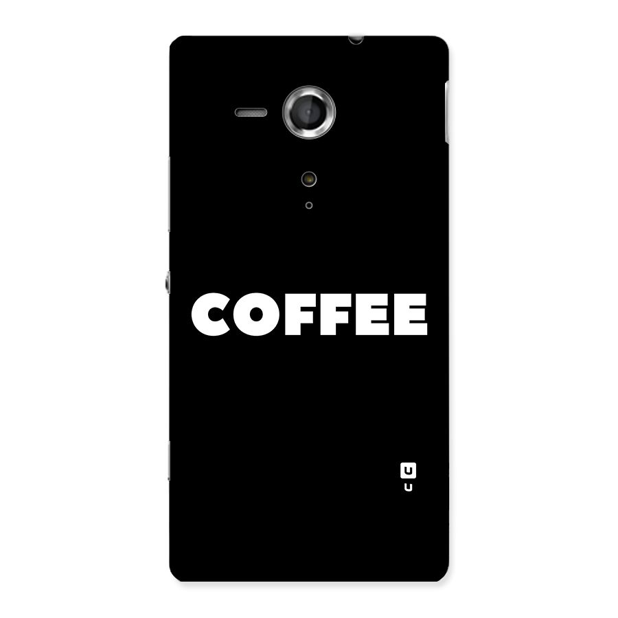 Simple Coffee Back Case for Sony Xperia SP