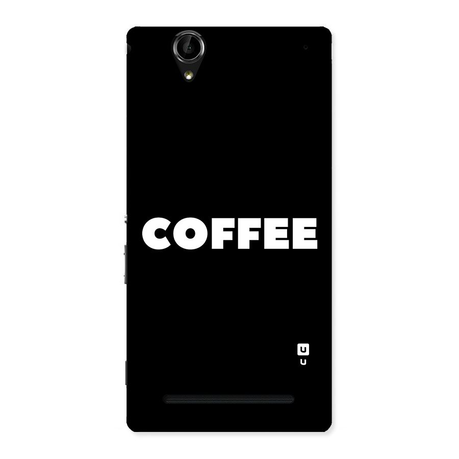 Simple Coffee Back Case for Sony Xperia T2