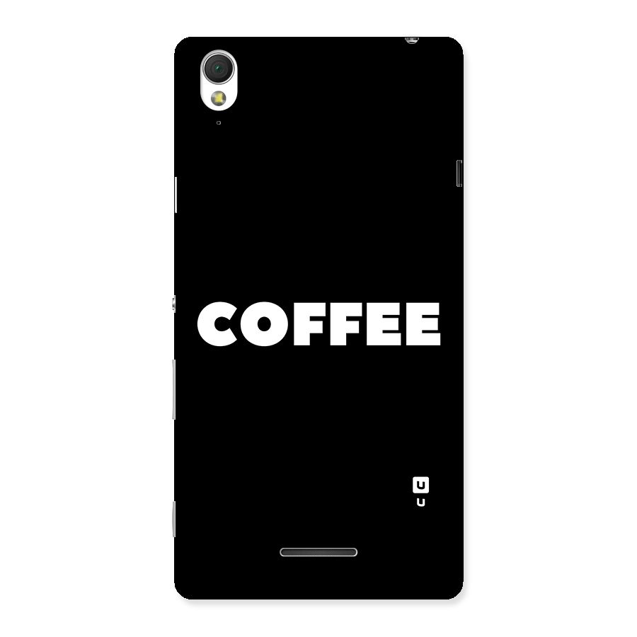 Simple Coffee Back Case for Sony Xperia T3