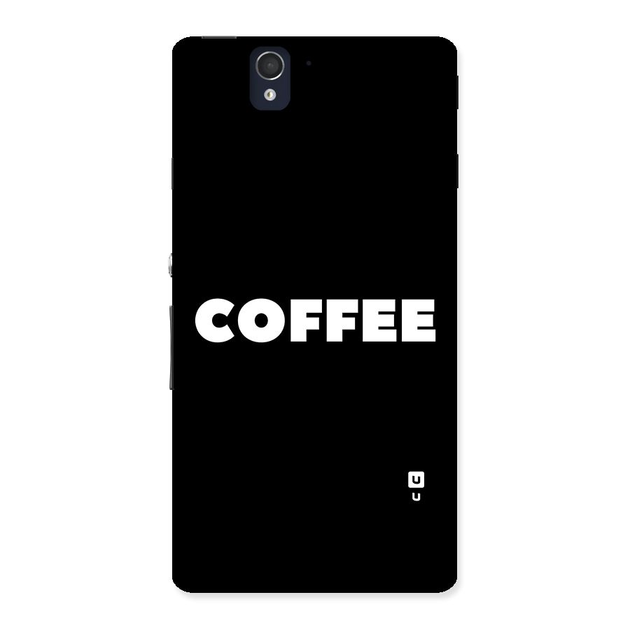 Simple Coffee Back Case for Sony Xperia Z
