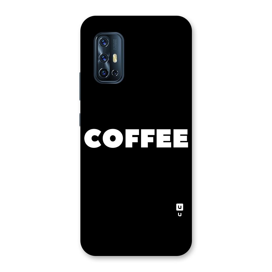 Simple Coffee Glass Back Case for Vivo V17