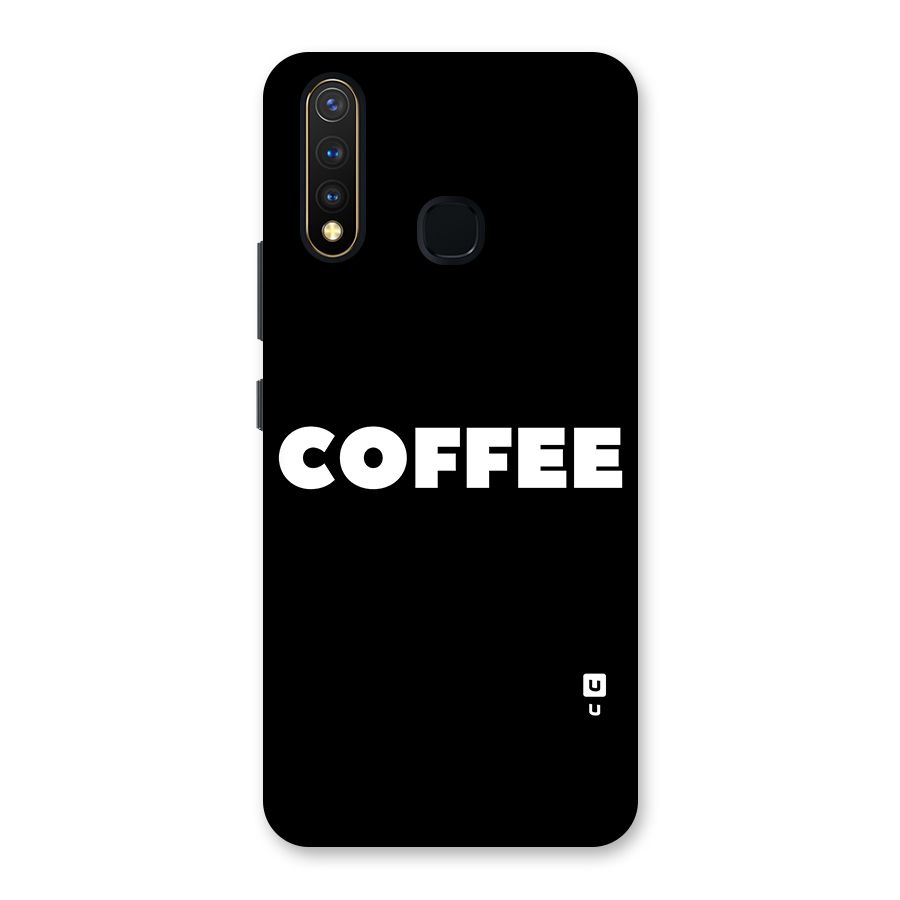 Simple Coffee Back Case for Vivo Y19