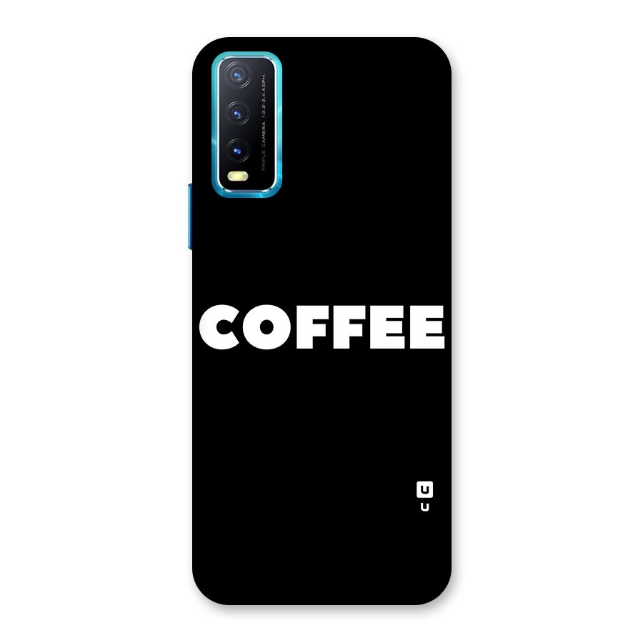 Simple Coffee Back Case for Vivo Y20A