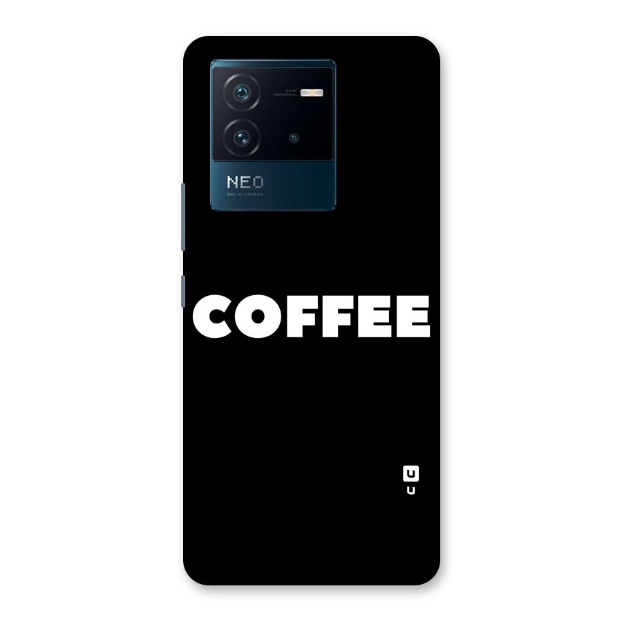 Simple Coffee Back Case for Vivo iQOO Neo 6 5G