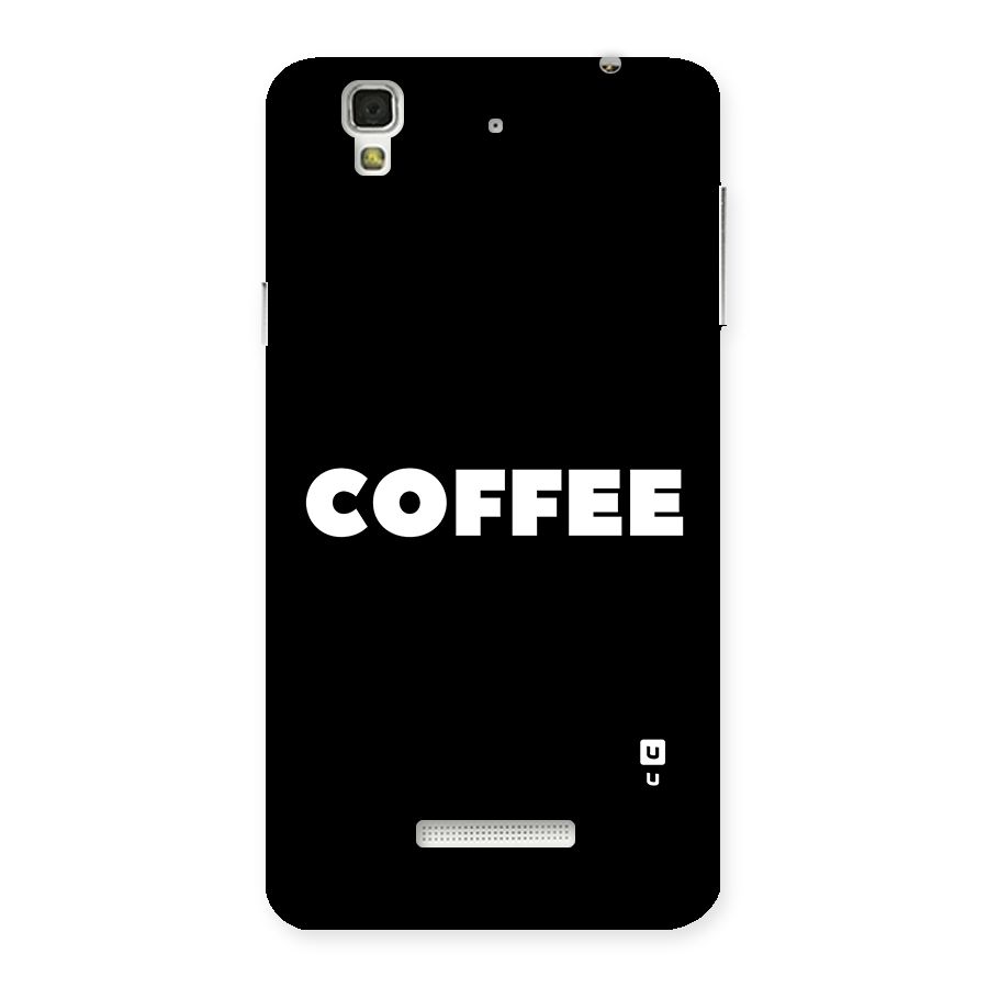 Simple Coffee Back Case for Yu Yureka