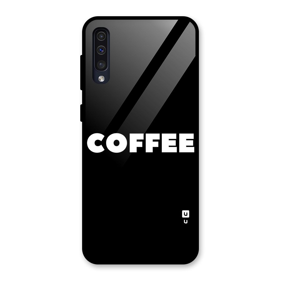 Simple Coffee Glass Back Case for Galaxy A30s
