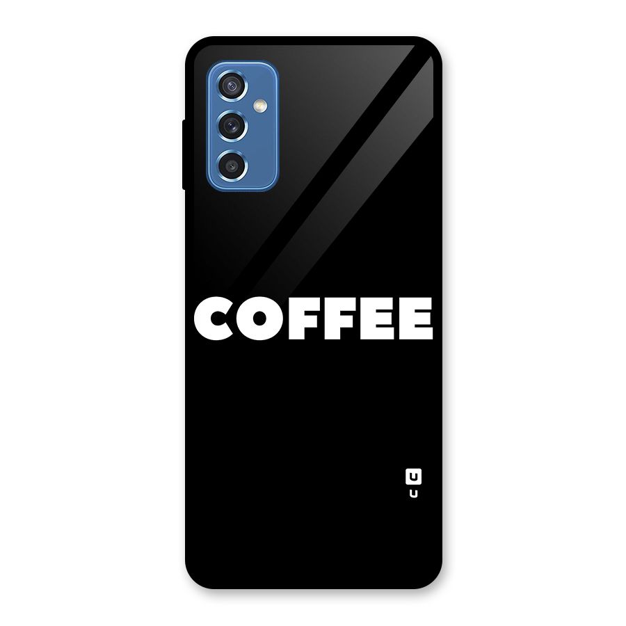 Simple Coffee Glass Back Case for Galaxy M52 5G