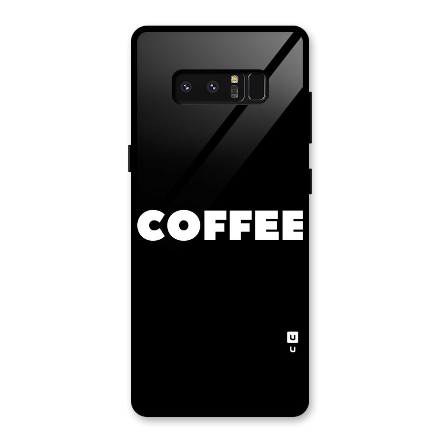 Simple Coffee Glass Back Case for Galaxy Note 8