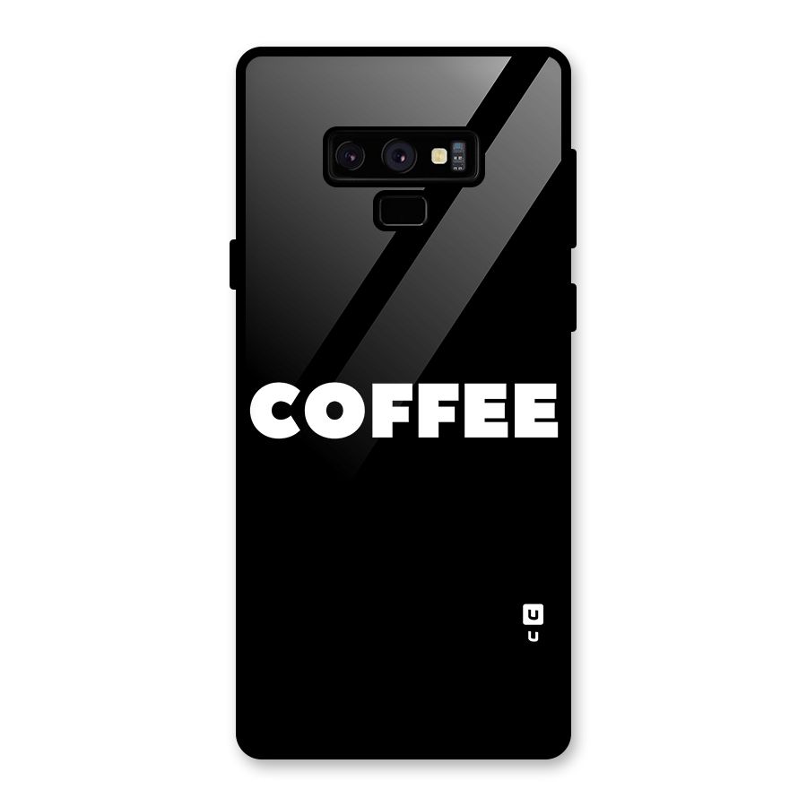 Simple Coffee Glass Back Case for Galaxy Note 9
