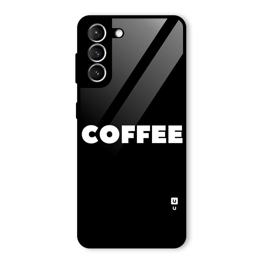 Simple Coffee Glass Back Case for Galaxy S21 5G