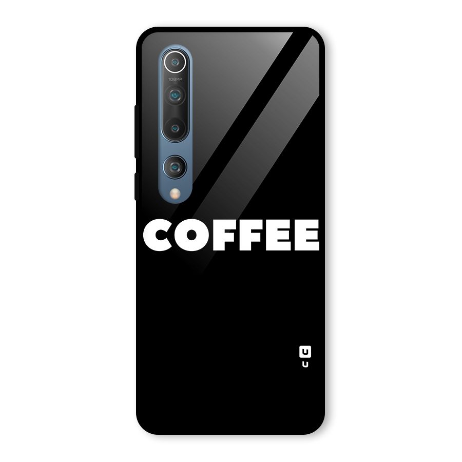 Simple Coffee Glass Back Case for Mi 10